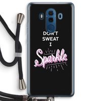 Sparkle quote: Huawei Mate 10 Pro Transparant Hoesje met koord