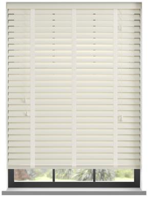 PVC jaloezie met ladderband - Oester Wit Glad