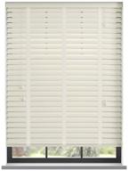 PVC jaloezie met ladderband - Oester Wit Glad
