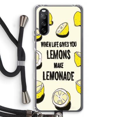 Lemonade: Sony Sony Xperia 10 III Transparant Hoesje met koord