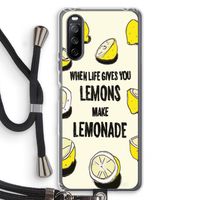 Lemonade: Sony Sony Xperia 10 III Transparant Hoesje met koord