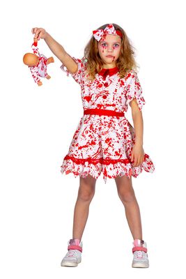 Halloween outfit met bloed