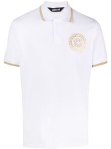 Just Cavalli polo en coton à logo imprimé - Blanc