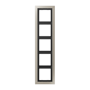Jung LS Design Afdekraam Edelstaal 5-voudig