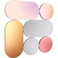 Spiegel - Trion Parlak - Decoratieve Spiegel - 90x90cm - Spiegelglas - MDF