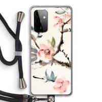 Japanse bloemen: Samsung Galaxy A72 5G Transparant Hoesje met koord