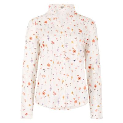 Damesblouse Fuchsia White