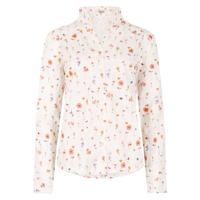 Damesblouse Fuchsia White