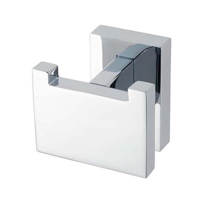 Handdoekhaak Haceka Edge | Wandmontage | Dubbel haaks | RVS | Vierkant | Geborsteld grafiet