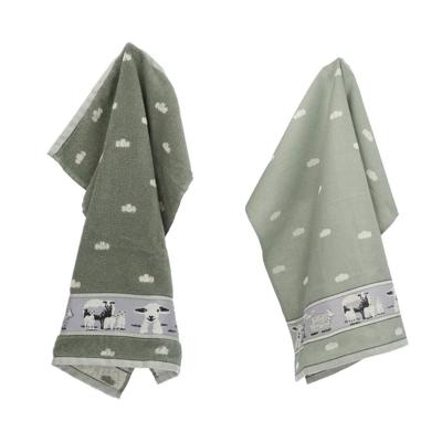 Thee- en keukendoek schaap Green