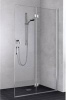 Kermi Liga inloopdouche met pendel-vouwdeur rechts 120x200cm Zilver