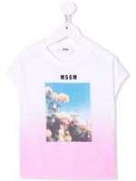 MSGM Kids t-shirt à effet dégradé - Blanc - thumbnail