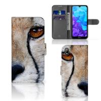 Huawei Y5 (2019) | Telefoonhoesje | Met pasjeshouder | Cheetah