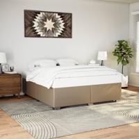 Bedframe kunstleer cappuccinokleurig 200x200 cm