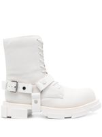 Both bottines Gao en cuir - Blanc