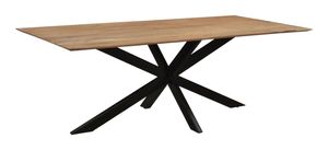 LivingFurn Eettafel 'Oslo' Mangohout, kleur Naturel, 200 x 100cm