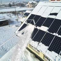 Aluminium Daksneeuwhark Verstelbare Daksneeuwverwijdering met 4 Stangen 2 Soepele Wielen PE-Weefsel Max Lengte 619 cm Aluminium Daksneeuwhark Verstelbare Daksneeuwverwijdering met 4 Stangen 2 Soepele Wielen PE-Weefsel Max Lengte 619 cm