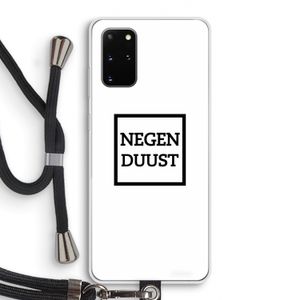Negenduust vierkant: Samsung Galaxy S20 Plus Transparant Hoesje met koord