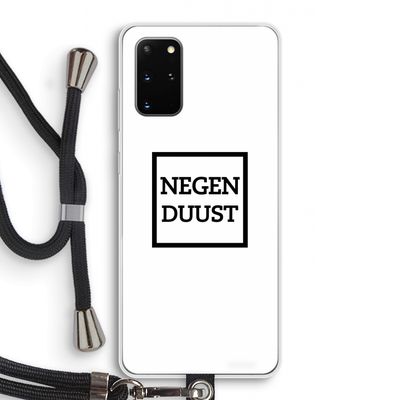 Negenduust vierkant: Samsung Galaxy S20 Plus Transparant Hoesje met koord