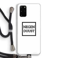 Negenduust vierkant: Samsung Galaxy S20 Plus Transparant Hoesje met koord
