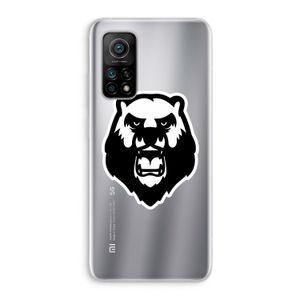 Angry Bear (white): Xiaomi Mi 10T 5G Transparant Hoesje