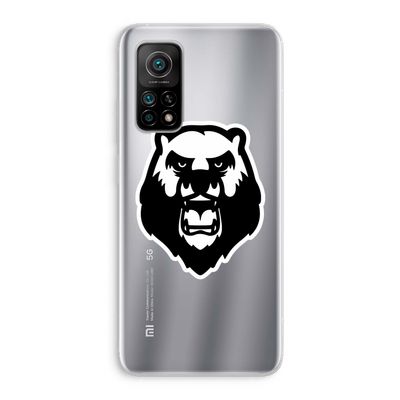 Angry Bear (white): Xiaomi Mi 10T 5G Transparant Hoesje