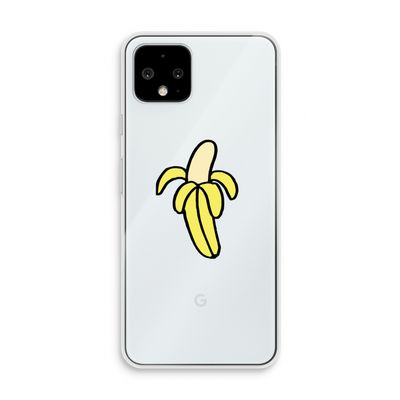 Banana: Pixel 4 Transparant Hoesje