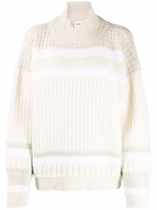 Barrie pull colour block en cachemire - Tons neutres