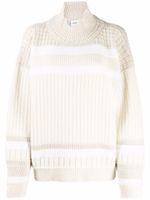 Barrie pull colour block en cachemire - Tons neutres
