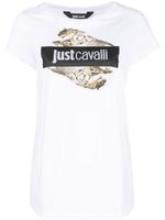 Just Cavalli t-shirt en coton à logo imprimé - Blanc - thumbnail