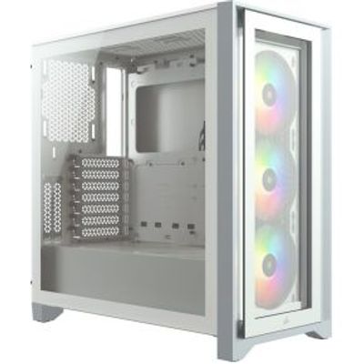 Corsair Case iCUE 4000X RGB Tempered Glass White