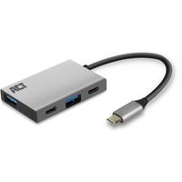 USB-C Hub 4-Port met 2x USB-C en 2x USB-A USB-hub
