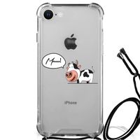 iPhone SE 2022 | 2020 | 8 | 7 Stevig Bumper Hoesje Cow - thumbnail