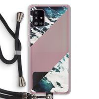 Golven: Samsung Galaxy A51 5G Transparant Hoesje met koord