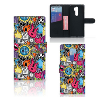 Xiaomi Note 8 Pro Wallet Case met Pasjes Punk Rock - thumbnail