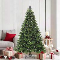 VidaXL Kunstkerstboom met 300 led met standaard groen 180 cm pe en pvc