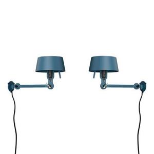 Tonone Bolt Bed Underfit wandlamp met stekker set van 2 Thunder Blue