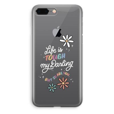 Tough Life: iPhone 8 Plus Transparant Hoesje