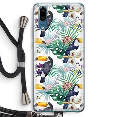 Tukans: Huawei P20 Transparant Hoesje met koord