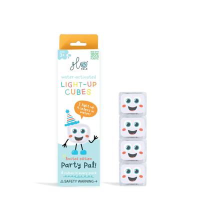 Glo Pals Lichtblokjes Party wit 4 stuks