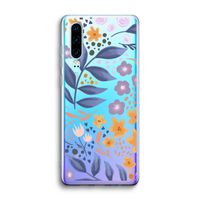 Flowers with blue leaves: Huawei P30 Transparant Hoesje