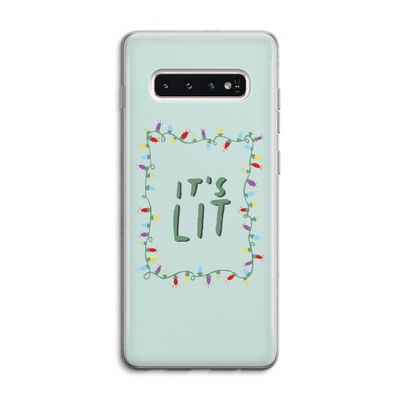 It's Lit: Samsung Galaxy S10 4G Transparant Hoesje
