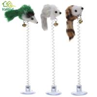 3 PC'S grappige kat speelgoed elastische Feather valse muis bodem sucker speelgoed voor kat kitten spelen huisdier Seat Scratch Toy huisdier kat prod