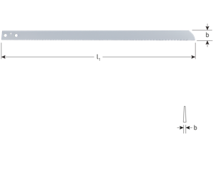 Rotec Lucht-decoupeerzaagbladen 400x25x1,5 mm/16tpi (64/1) - 5170020