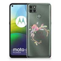 Motorola Moto G9 Power Telefoonhoesje met Naam Boho Text - thumbnail