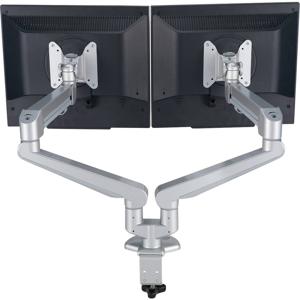 ROLINE Dual LCD Monitor Stand Pneumatic, Desk Clamp, Pivot 2 Joints flat panel bureau steun