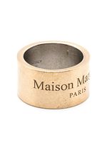 Maison Margiela bague à logo gravé - Argent