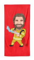 Cartoon Handdoek Firefighter - Pillow Buddies