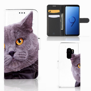 Samsung Galaxy S9 Plus Telefoonhoesje met Pasjes Kat