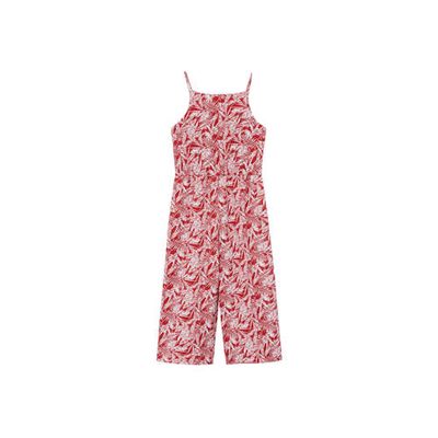 Mango Kids jumpsuit met all over print /wit